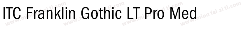 ITC Franklin Gothic LT Pro Medium字体转换